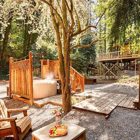 Redwood Retreat! Redwoods! Walk To River!! Hot Tub!! Bbq! Central Air!! Villa Guerneville Exterior photo